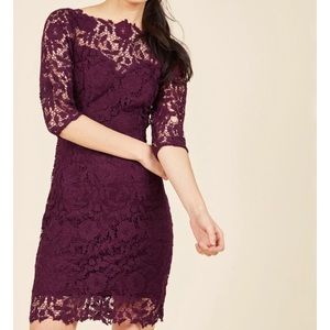 Soiéblu maroon lace dress